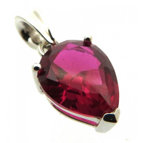 Siberian Ruby Quartz Sterling Silver Pendant 11